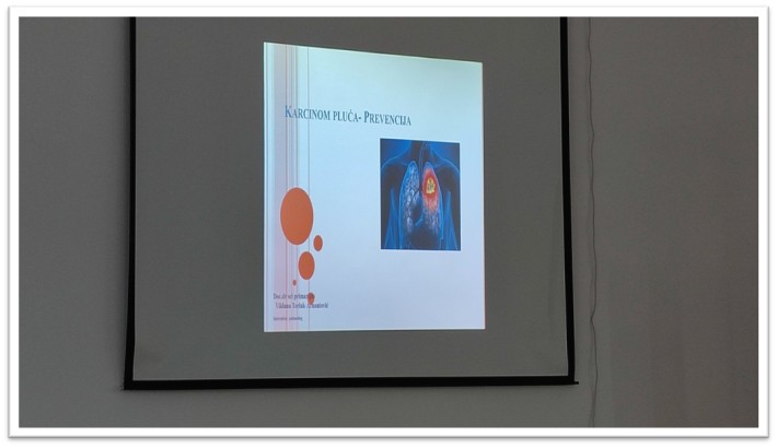 PREDAVANJE IZ „PREVENCIJE KARCINOMA I TBC PLUĆA“ U OKVIRU PROGRAMA RISE UP INTERREG VI-A IPA HRVATSKA – BOSNA I HERCEGOVINA – CRNA GORA | DOM ZDRAVLJA ZENICA